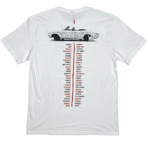 Bryan Adams T-Shirt Unisex Large White So Happy It Hurts USA Tour Concert NEW